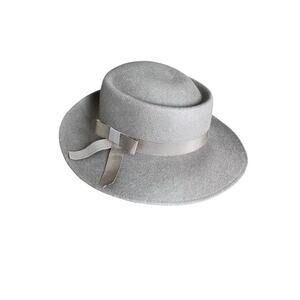 Vintage Beige Wool Fedora